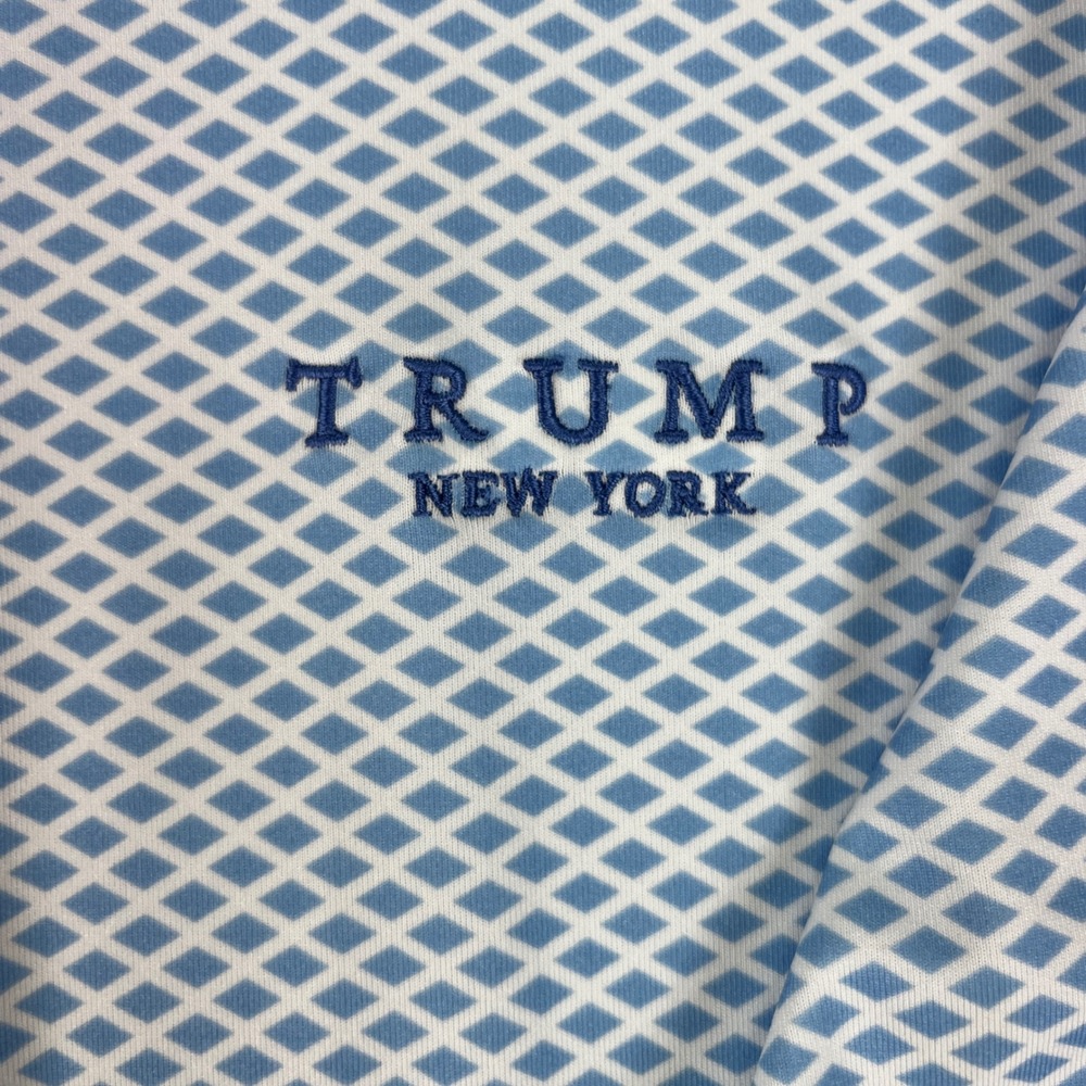 Fairway & Greene Golf Shorts 34 and Shirt L Blue Trump New York Tech Performance - Picture 16 of 16